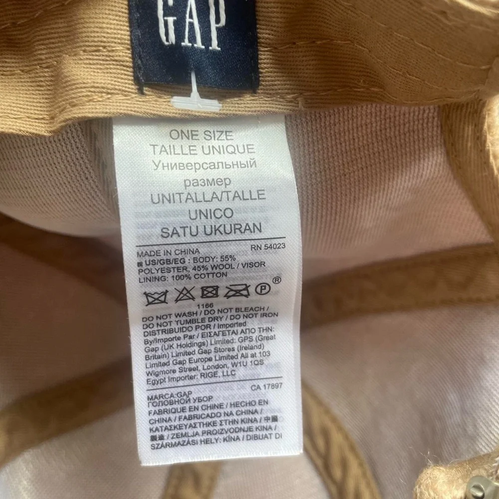 Gap‎ Sherpa Hat Wool Blend Baseball Cream Women's One Size